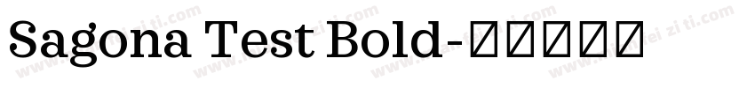 Sagona Test Bold字体转换
